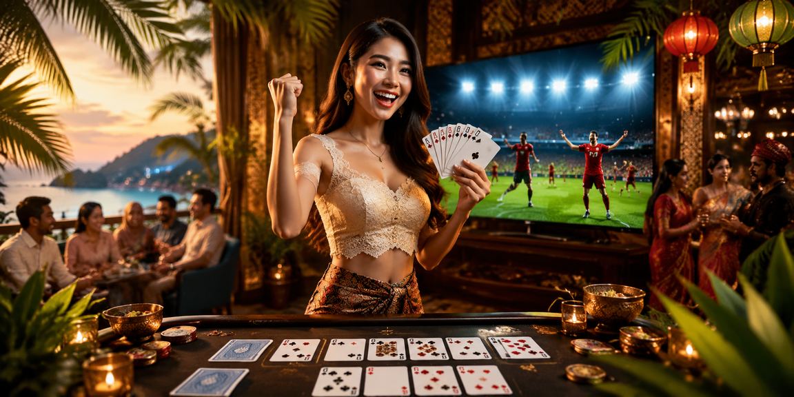 Pemain di Ipoh mencuba permainan kad rummy dalam platform 2200
